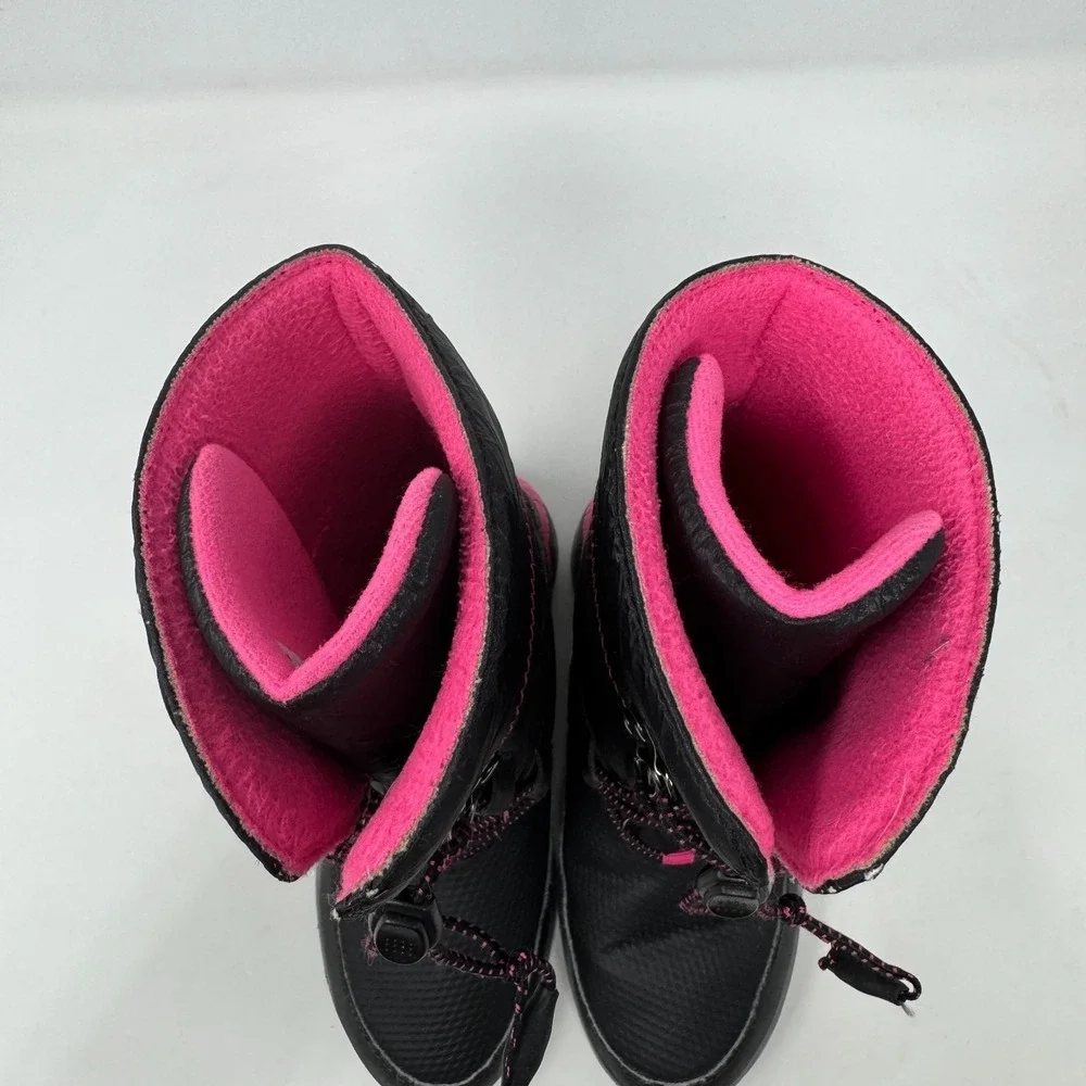 Merrell Arctic Blast Snow Boots Black Pink Waterproof Girl Size 13‎